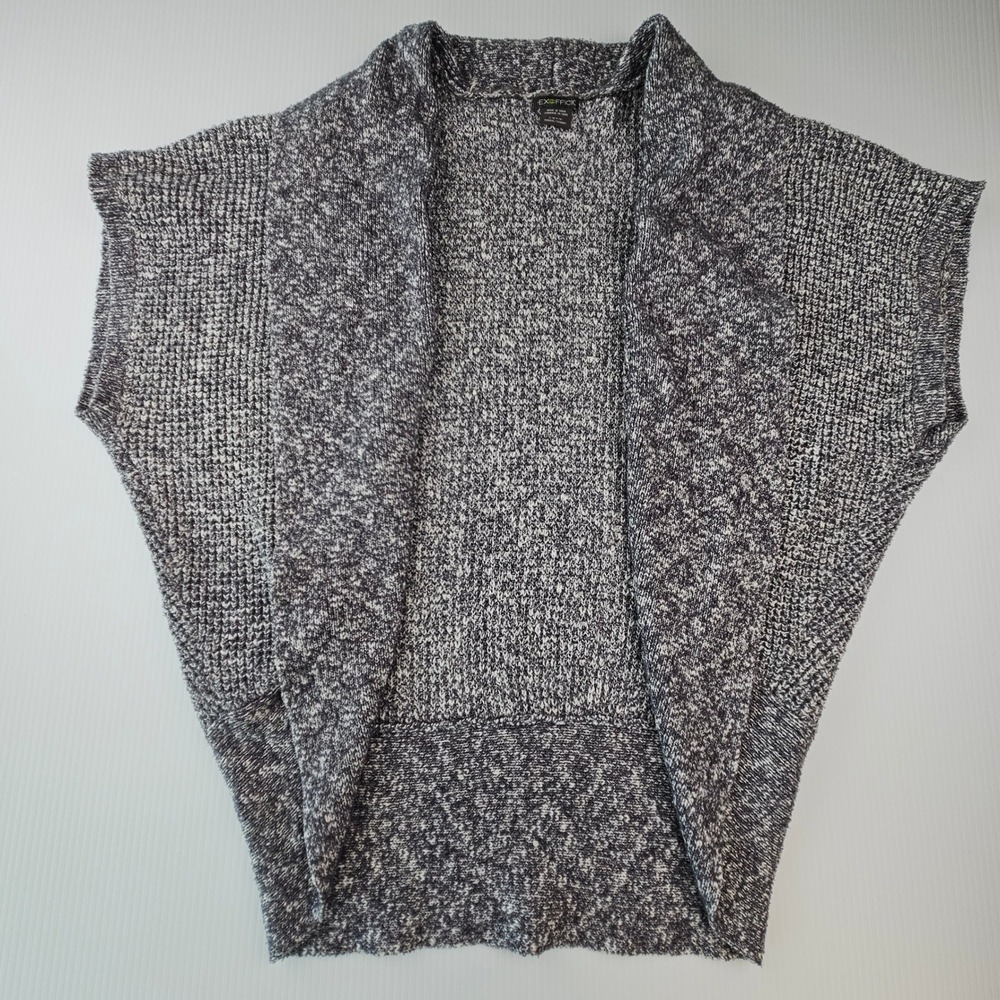 ExOfficio Womens Cocoon Vest Cardigan Grey Marled Cotton Wool ESCC-107 SM